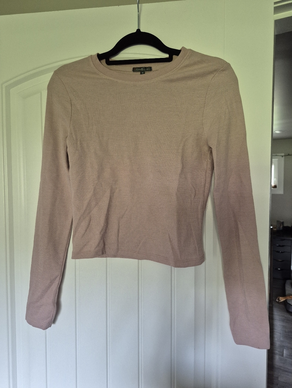 Light Pink Waffle Long Sleeve